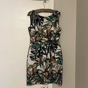 Tropical print dress